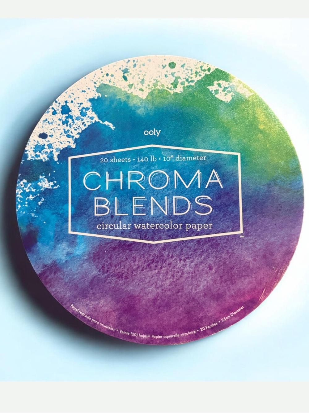 OOLY Chroma Blends 10" Circular Watercolor Paper!